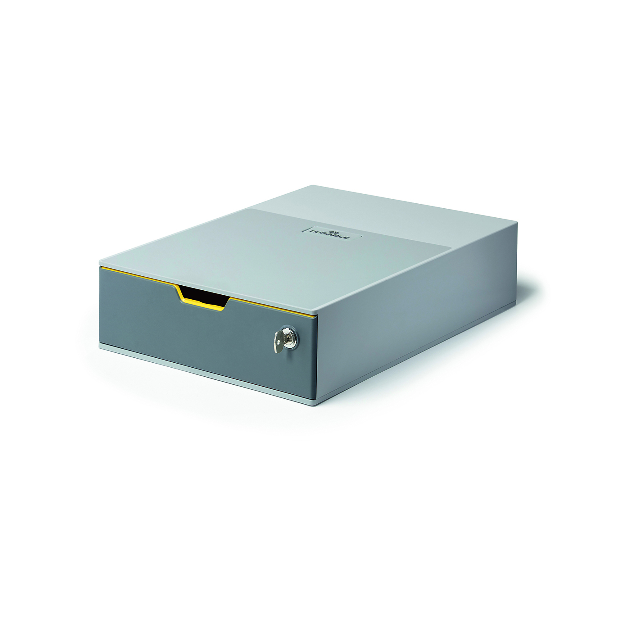 Durable, VARICOLOR 1 SAFE Drawer Storage w/Lock, Gray/Multi, Color Finish Gray, Model# 760127